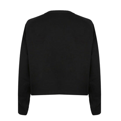 Black - Back - Disney Womens-Ladies Love Mickey Mouse Kiss Crew Neck Sweatshirt