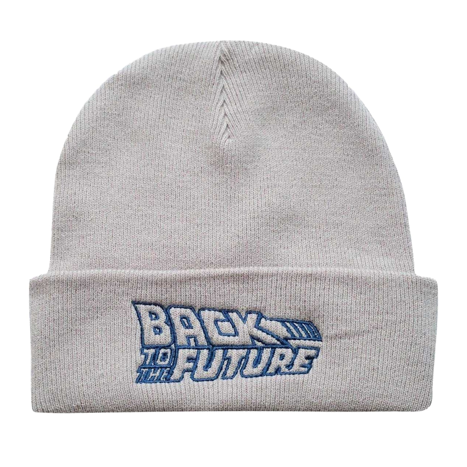 Grey - Front - Back To The Future Unisex Adult Logo Beanie