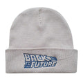 Grey - Front - Back To The Future Unisex Adult Logo Beanie