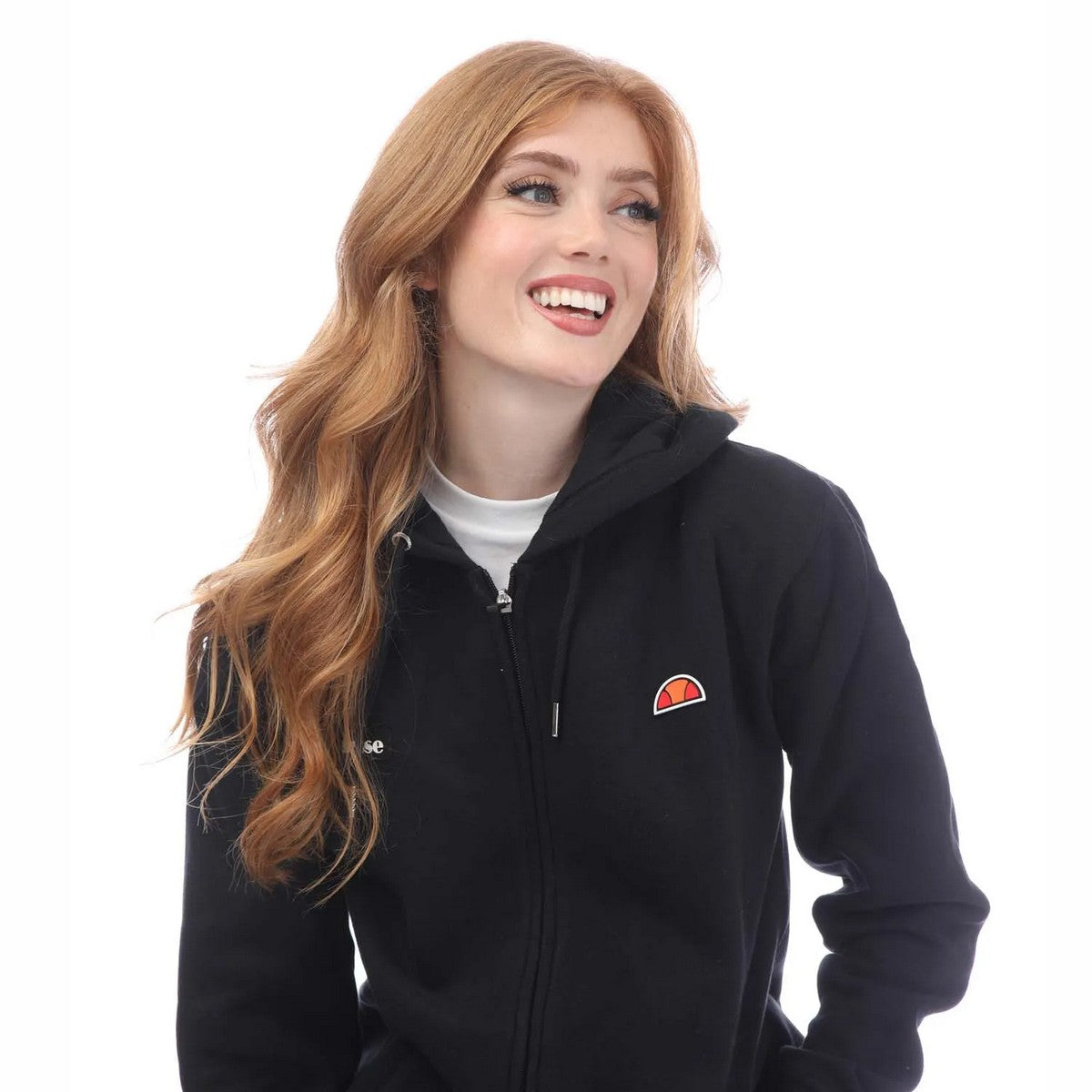 Black - Back - Ellesse Womens-Ladies Henicea Regular Full Zip Hoodie