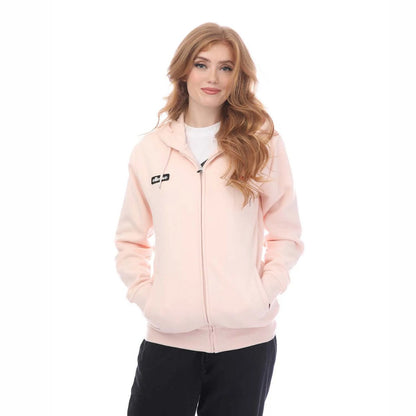 Pink - Front - Ellesse Womens-Ladies Henicea Regular Full Zip Hoodie