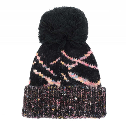 Black-Pink - Back - Trespass Unisex Adult Diandra Beanie