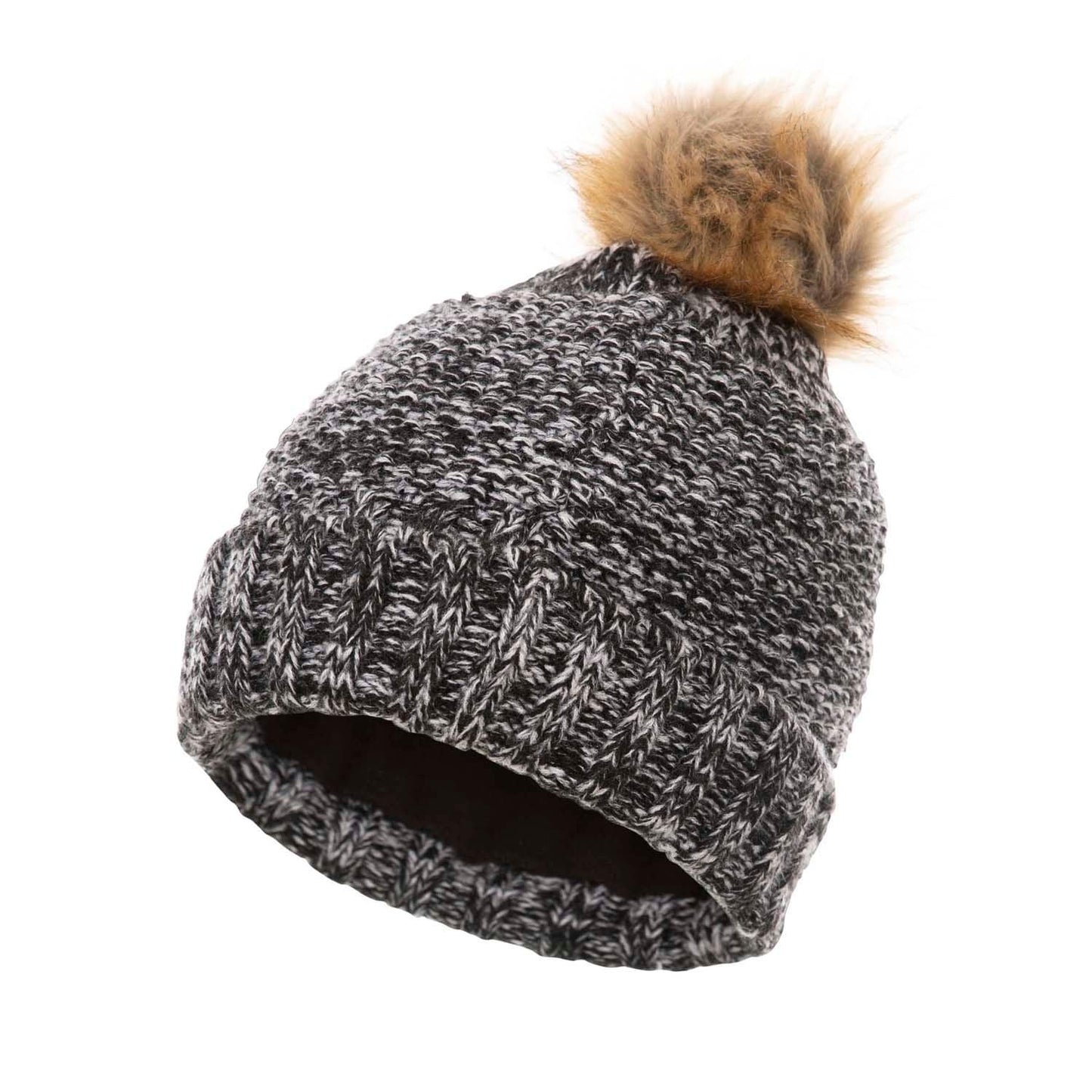 Black - Back - Trespass Unisex Adult Kellisa Beanie