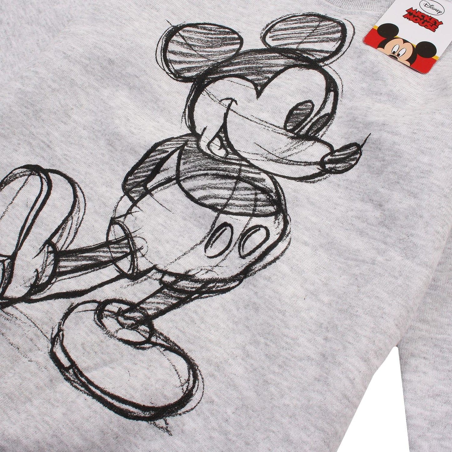 Grey - Back - Disney Childrens-Kids Mickey Mouse Crew Neck Sweatshirt