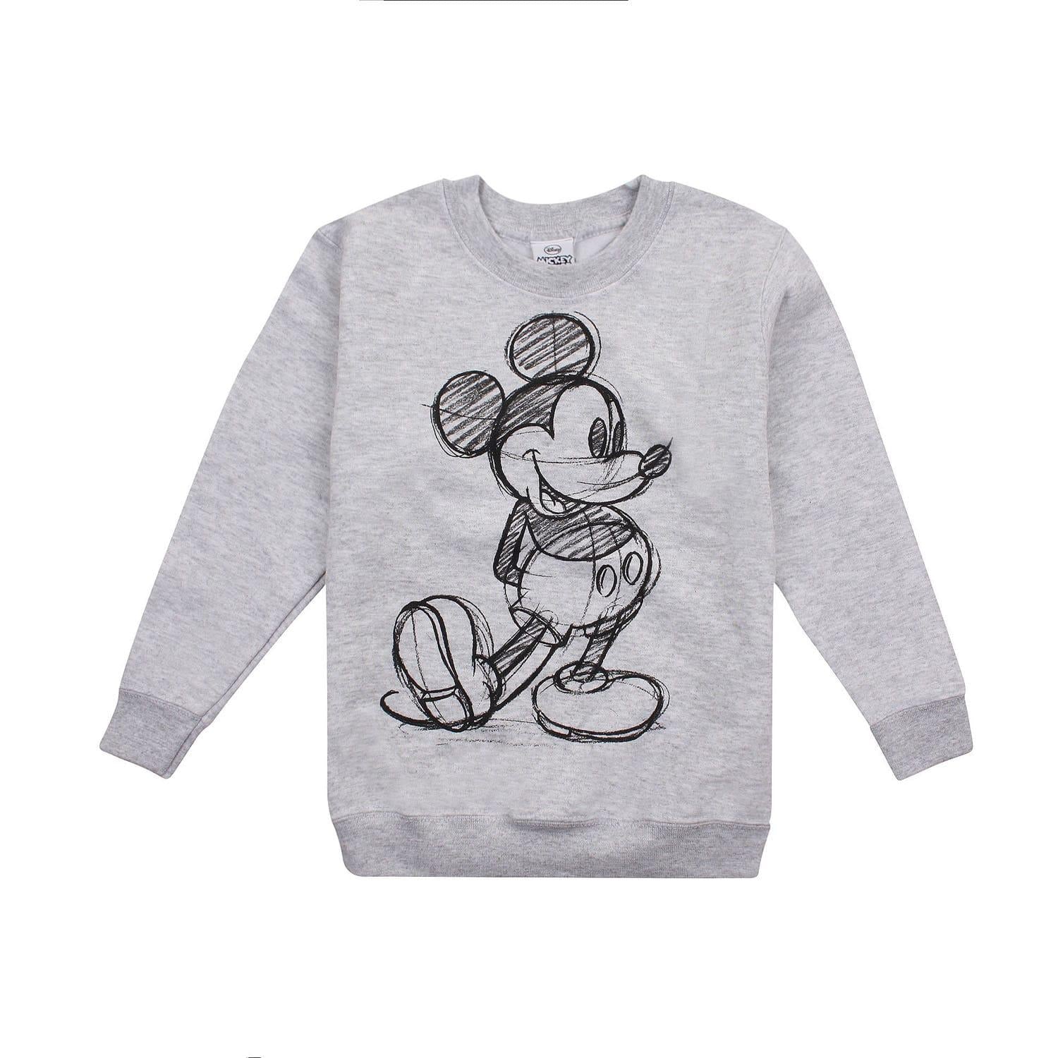 Grey - Front - Disney Childrens-Kids Mickey Mouse Crew Neck Sweatshirt