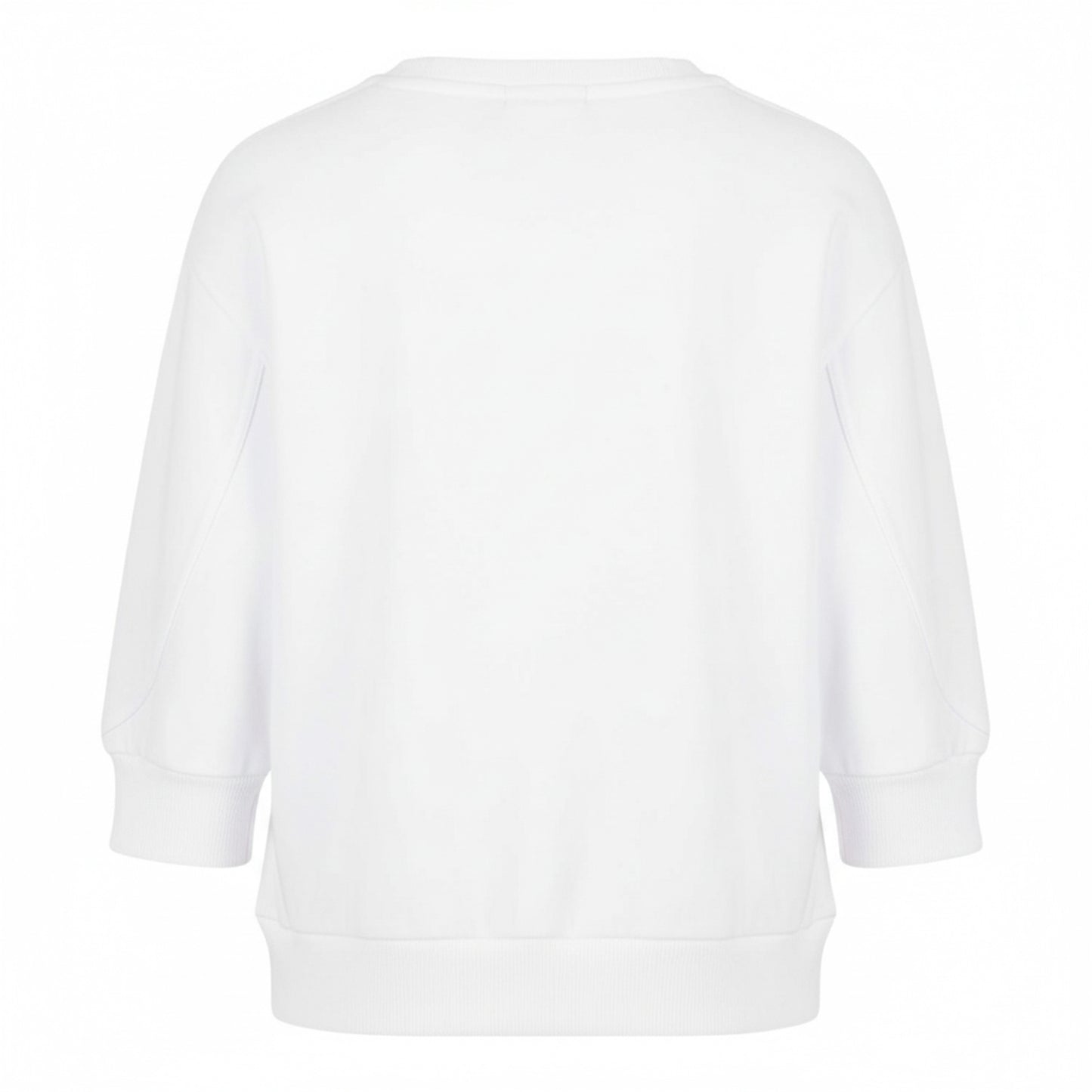 White - Back - Armani Exchange Womens-Ladies Crew Neck Sweatshirt