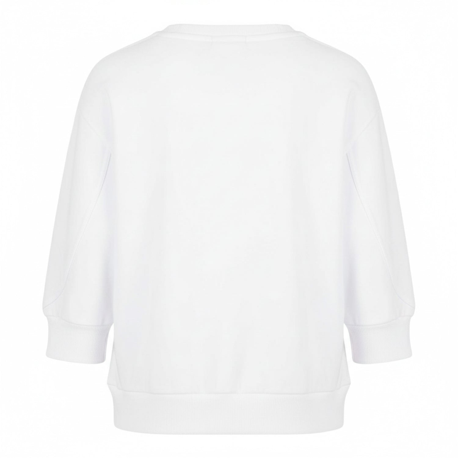 White - Back - Armani Exchange Womens-Ladies Crew Neck Sweatshirt