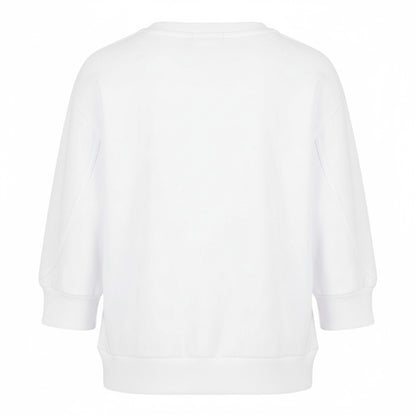 White - Back - Armani Exchange Womens-Ladies Crew Neck Sweatshirt