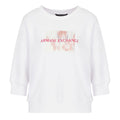 White-White - Front - Armani Exchange Womens-Ladies Crew Neck Sweatshirt