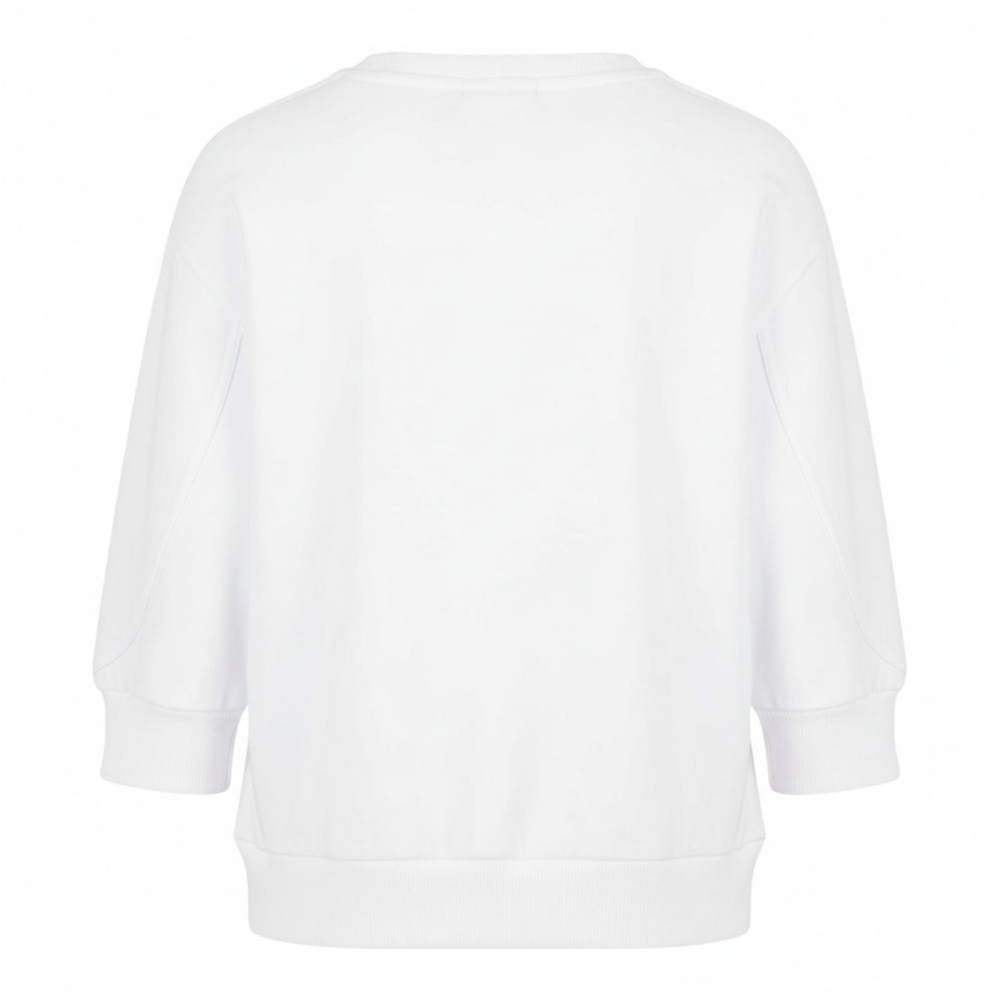 White-White - Back - Armani Exchange Womens-Ladies Crew Neck Sweatshirt
