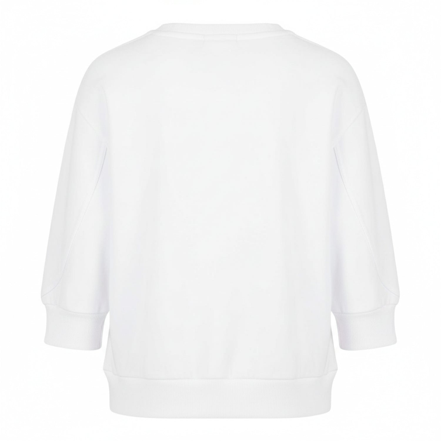 White-White - Back - Armani Exchange Womens-Ladies Crew Neck Sweatshirt