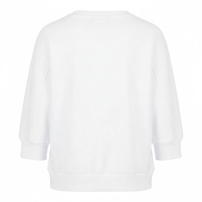 White-White - Back - Armani Exchange Womens-Ladies Crew Neck Sweatshirt