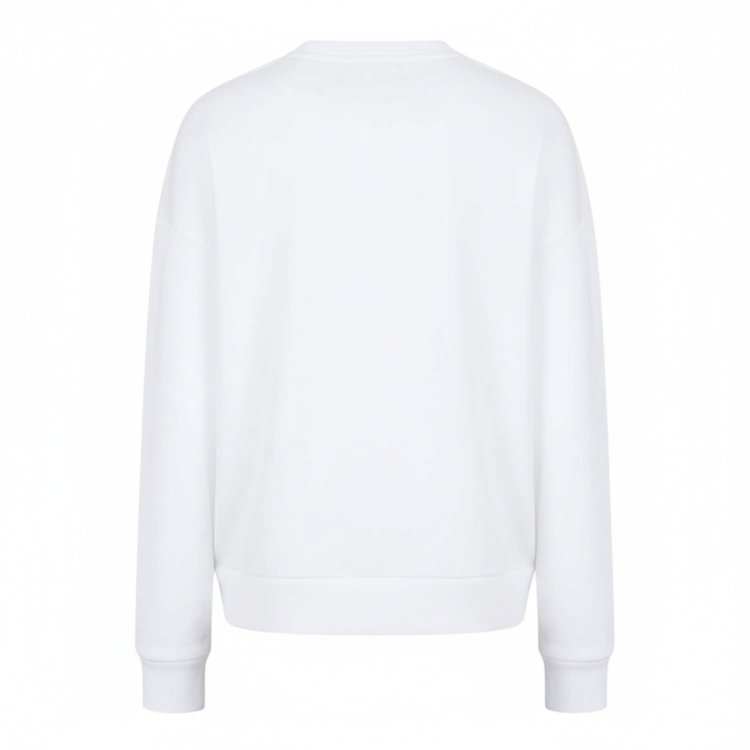 White - Back - Armani Exchange Womens-Ladies Crew Neck Sweatshirt