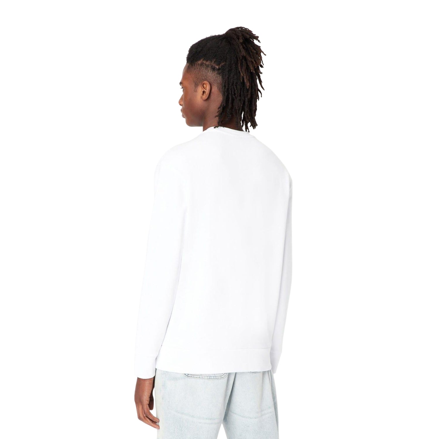 White - Lifestyle - Armani Exchange Mens Crew Neck Sweatshirt