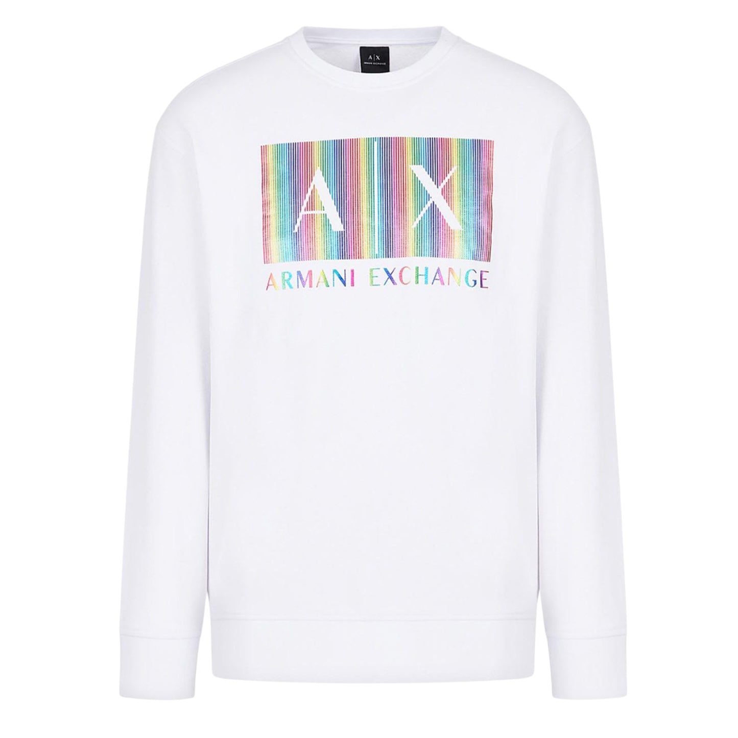 White - Front - Armani Exchange Mens Sweatshirt