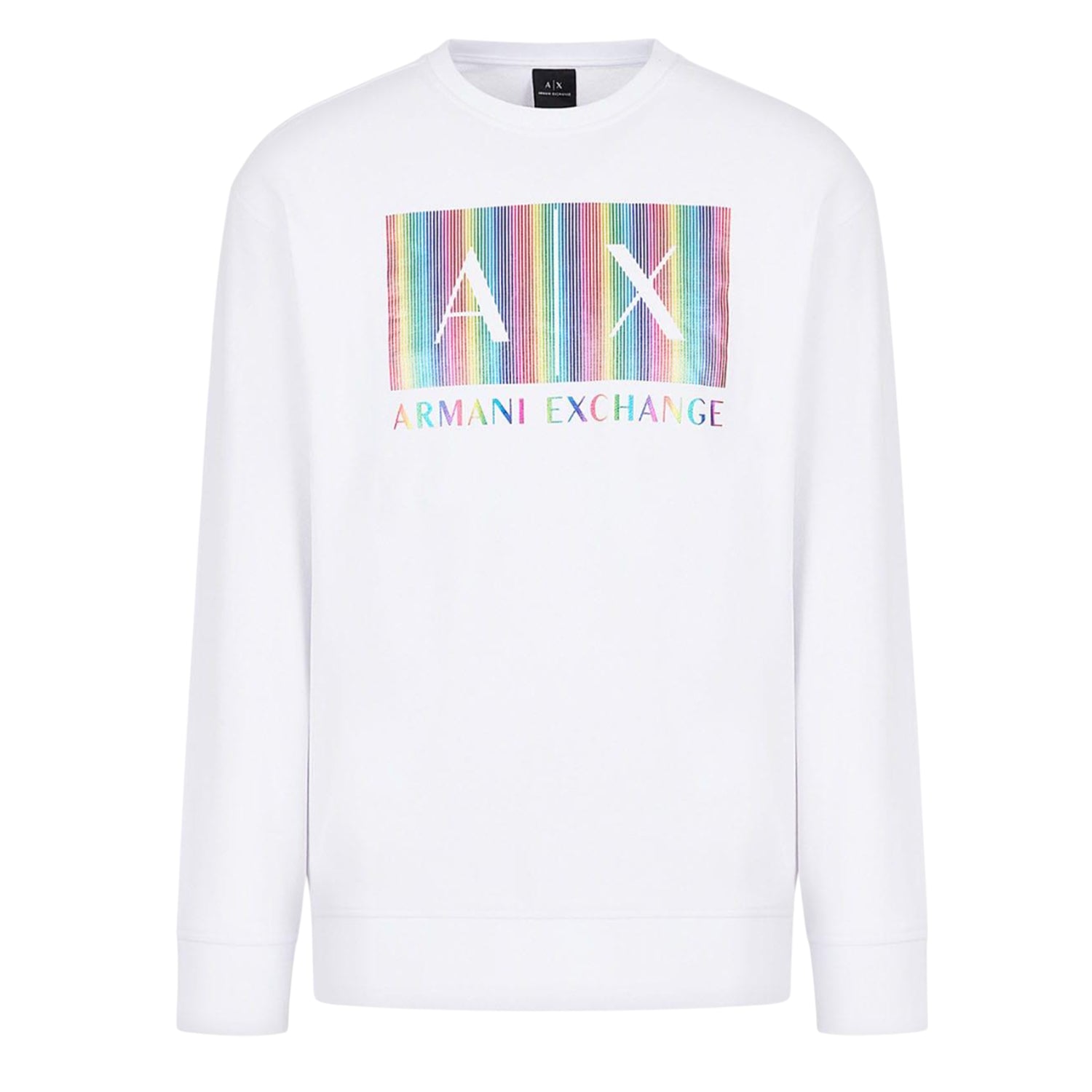White - Front - Armani Exchange Mens Sweatshirt