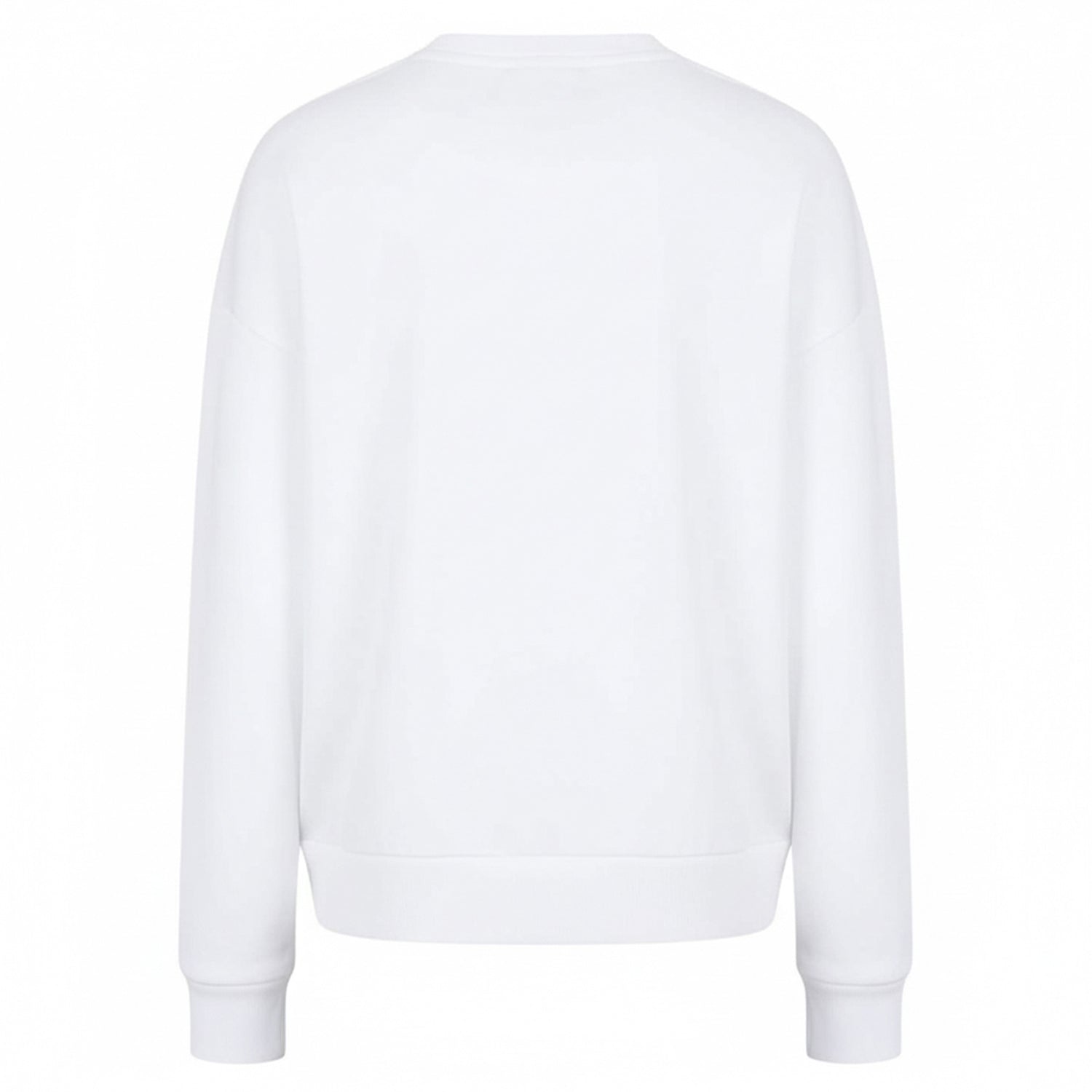 White - Back - Armani Exchange Womens-Ladies Crew Neck Sweatshirt