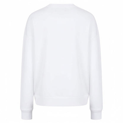 White - Back - Armani Exchange Womens-Ladies Crew Neck Sweatshirt