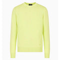 Lime - Front - Armani Exchange Mens Crew Neck Sweatshirt
