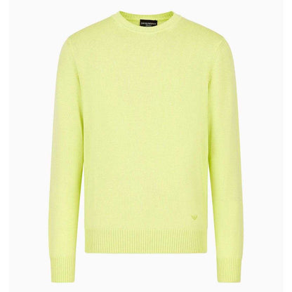 Lime - Front - Armani Exchange Mens Crew Neck Sweatshirt