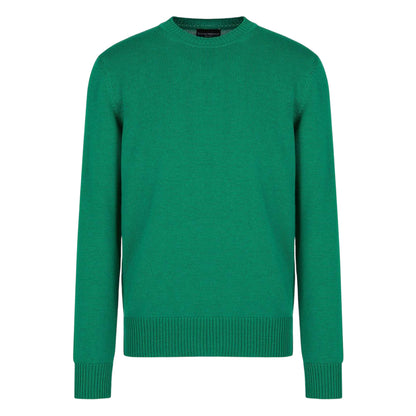 Green - Front - Armani Exchange Mens Crew Neck Sweatshirt