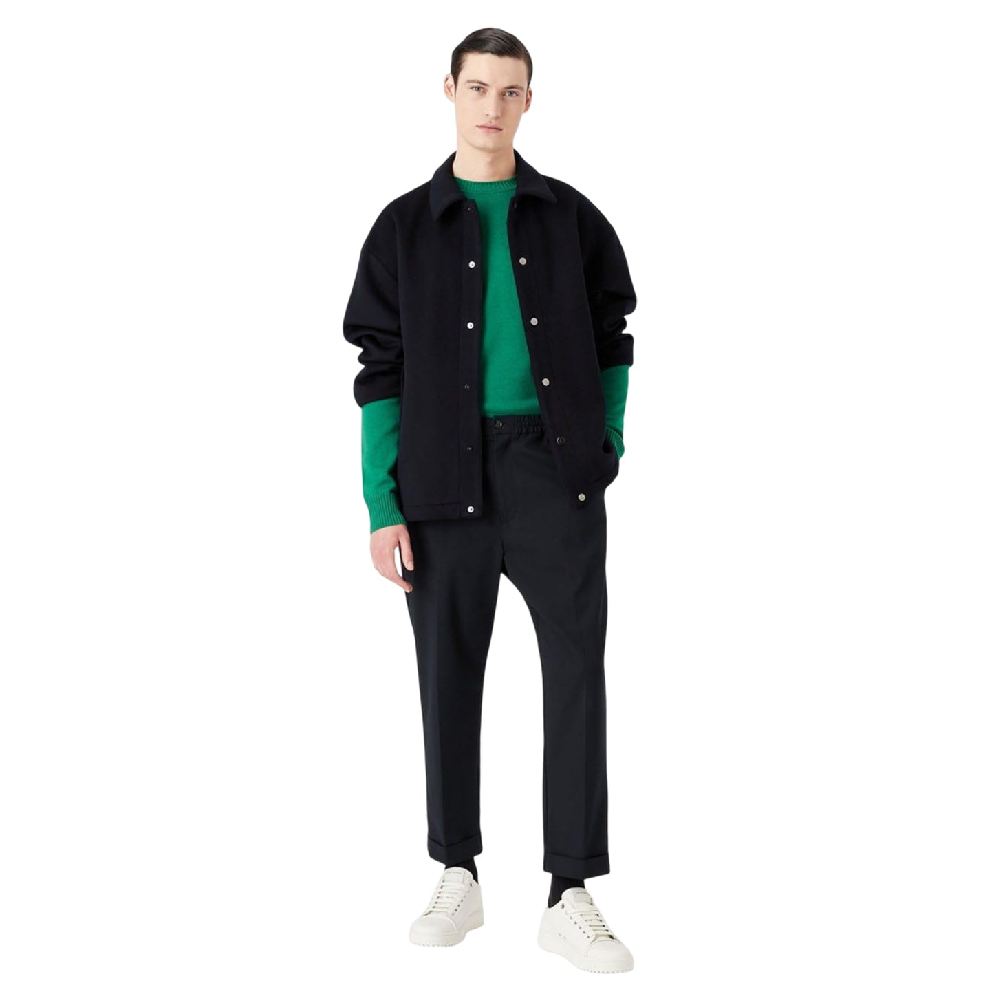 Green - Pack Shot - Armani Exchange Mens Crew Neck Sweatshirt