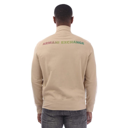 Beige - Back - Armani Exchange Mens Summer Beats Sweatshirt