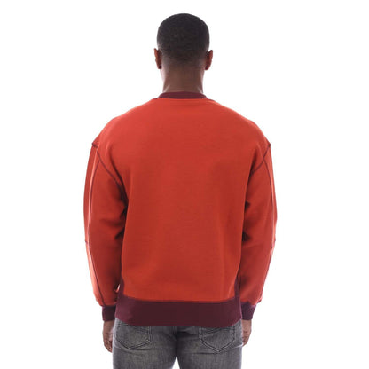 Orange - Back - Armani Exchange Mens Crew Neck Sweatshirt