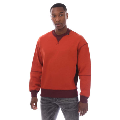 Orange - Front - Armani Exchange Mens Crew Neck Sweatshirt