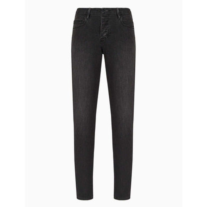 Black - Front - Emporio Armani Mens J11 Skinny Jeans