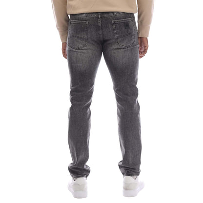 Grey - Back - Armani Exchange Mens J13 Slim Jeans