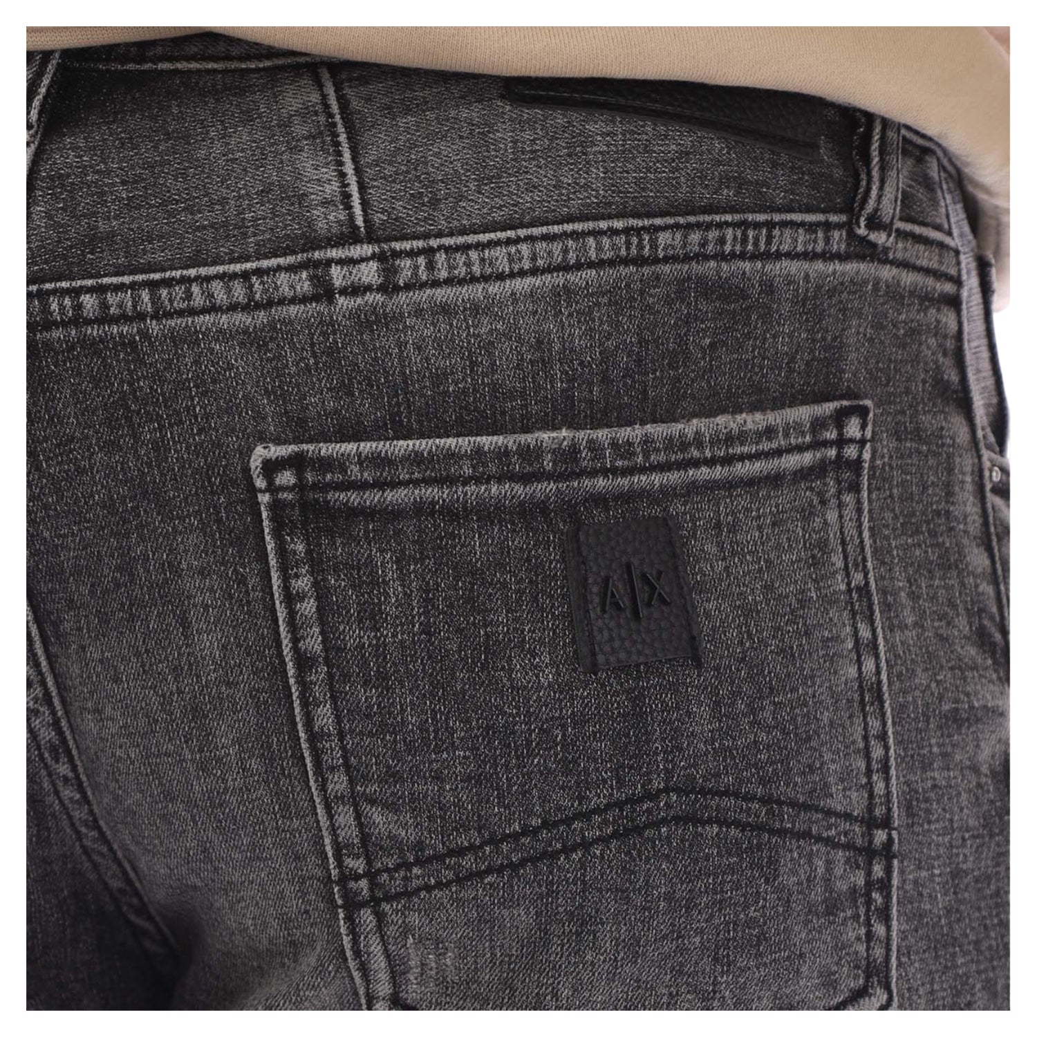 Grey - Side - Armani Exchange Mens J13 Slim Jeans