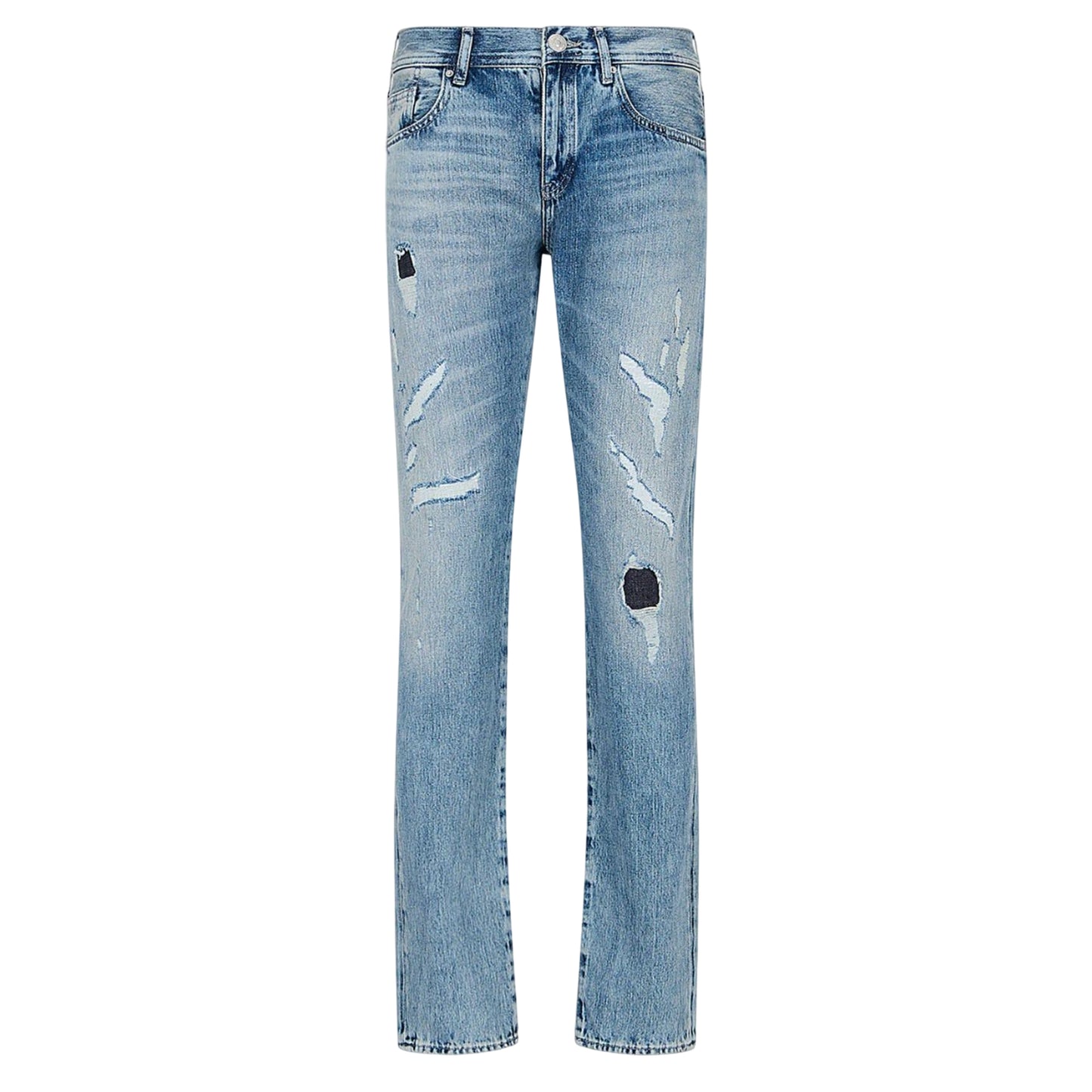 Indigo - Front - Armani Exchange Mens J13 Slim Jeans