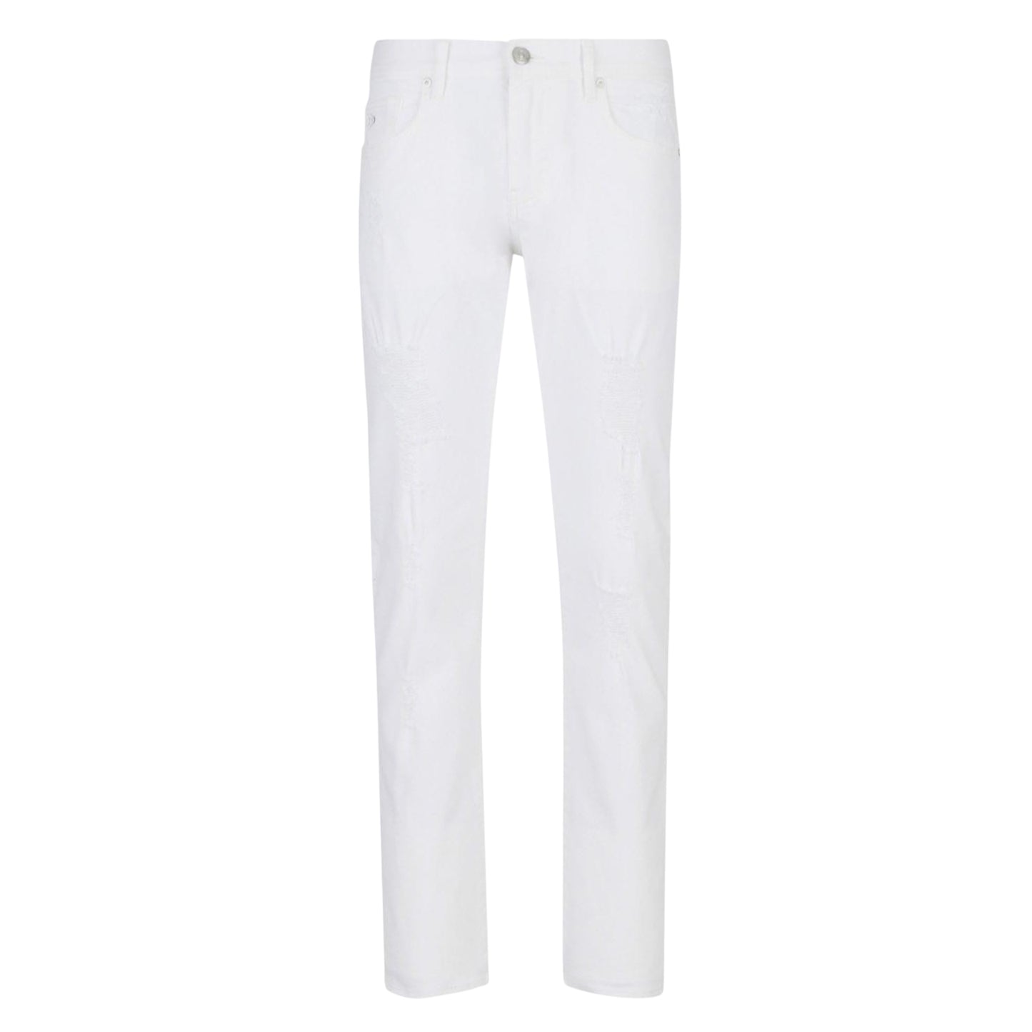 White - Front - Armani Exchange Mens J13 Slim Jeans