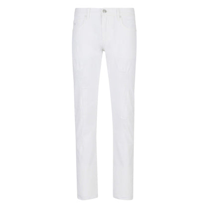 White - Front - Armani Exchange Mens J13 Slim Jeans