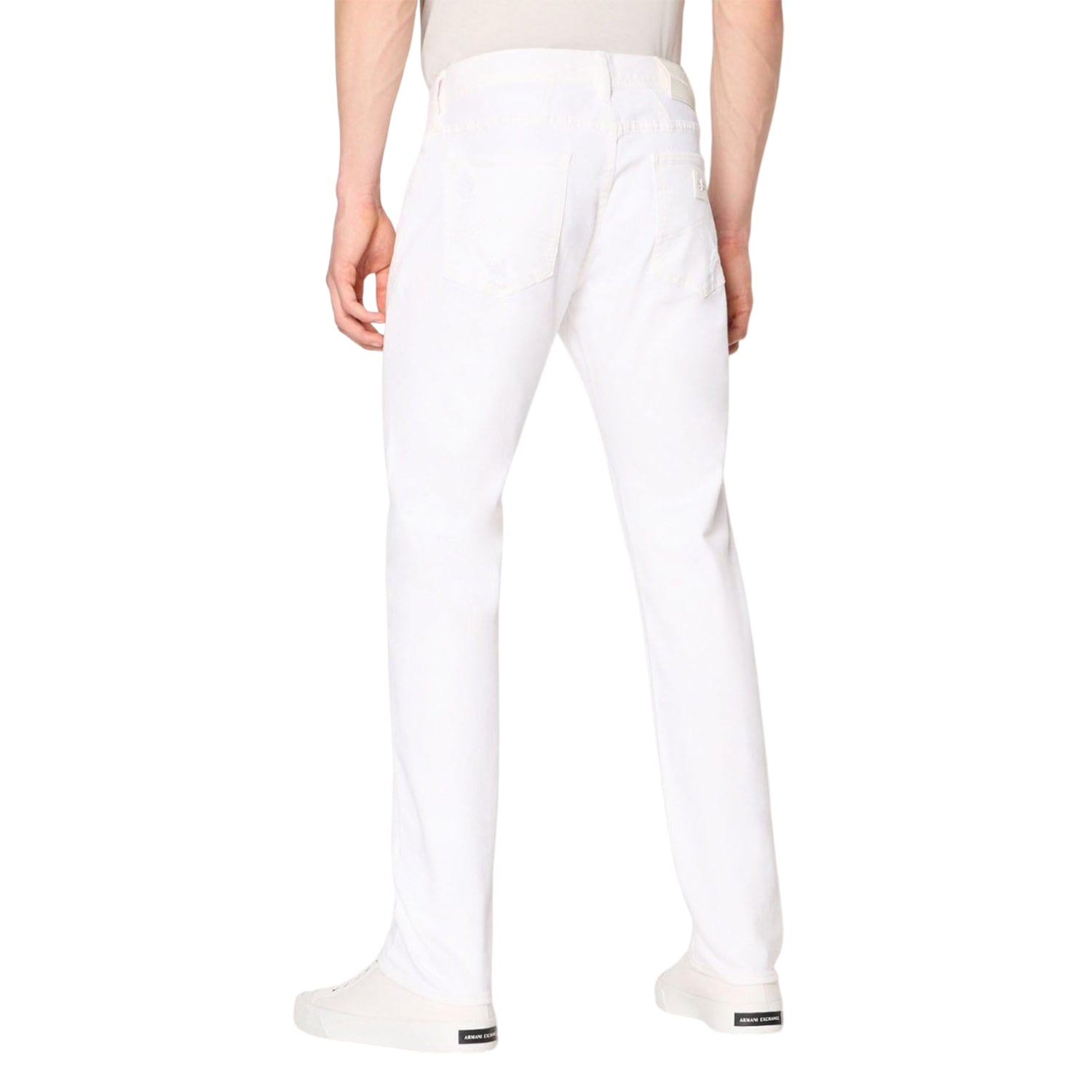 White - Back - Armani Exchange Mens J13 Slim Jeans
