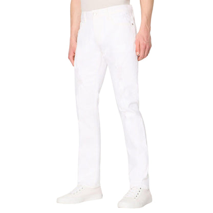 White - Side - Armani Exchange Mens J13 Slim Jeans