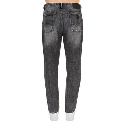 Grey - Back - Armani Exchange Mens J90 Carrot Fit Jeans