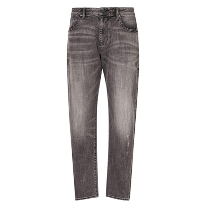 Grey - Front - Armani Exchange Mens J90 Carrot Fit Jeans