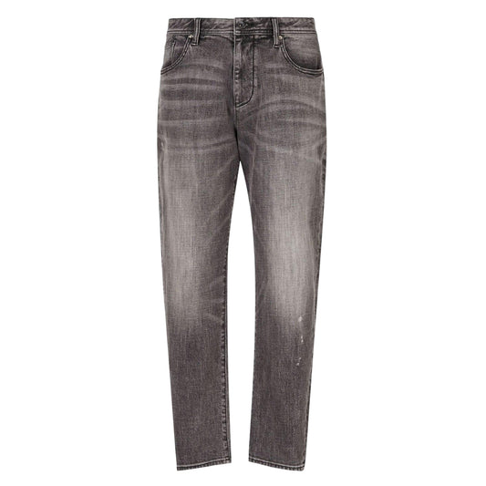 Grey - Front - Armani Exchange Mens J90 Carrot Fit Jeans