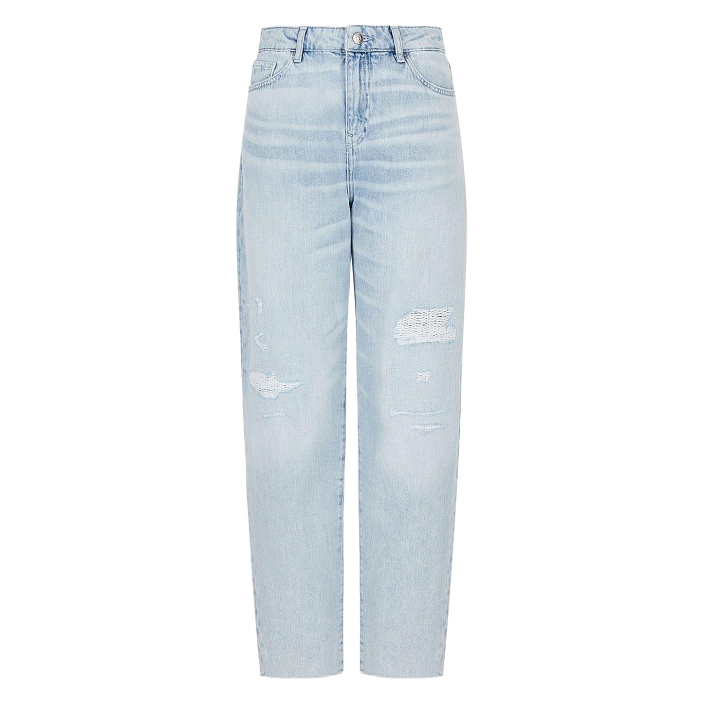Indigo - Front - Armani Exchange Womens-Ladies J81 Straight Jeans