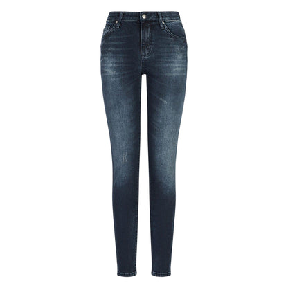Indigo - Front - Armani Exchange Womens-Ladies J69 Super Skinny Jeans