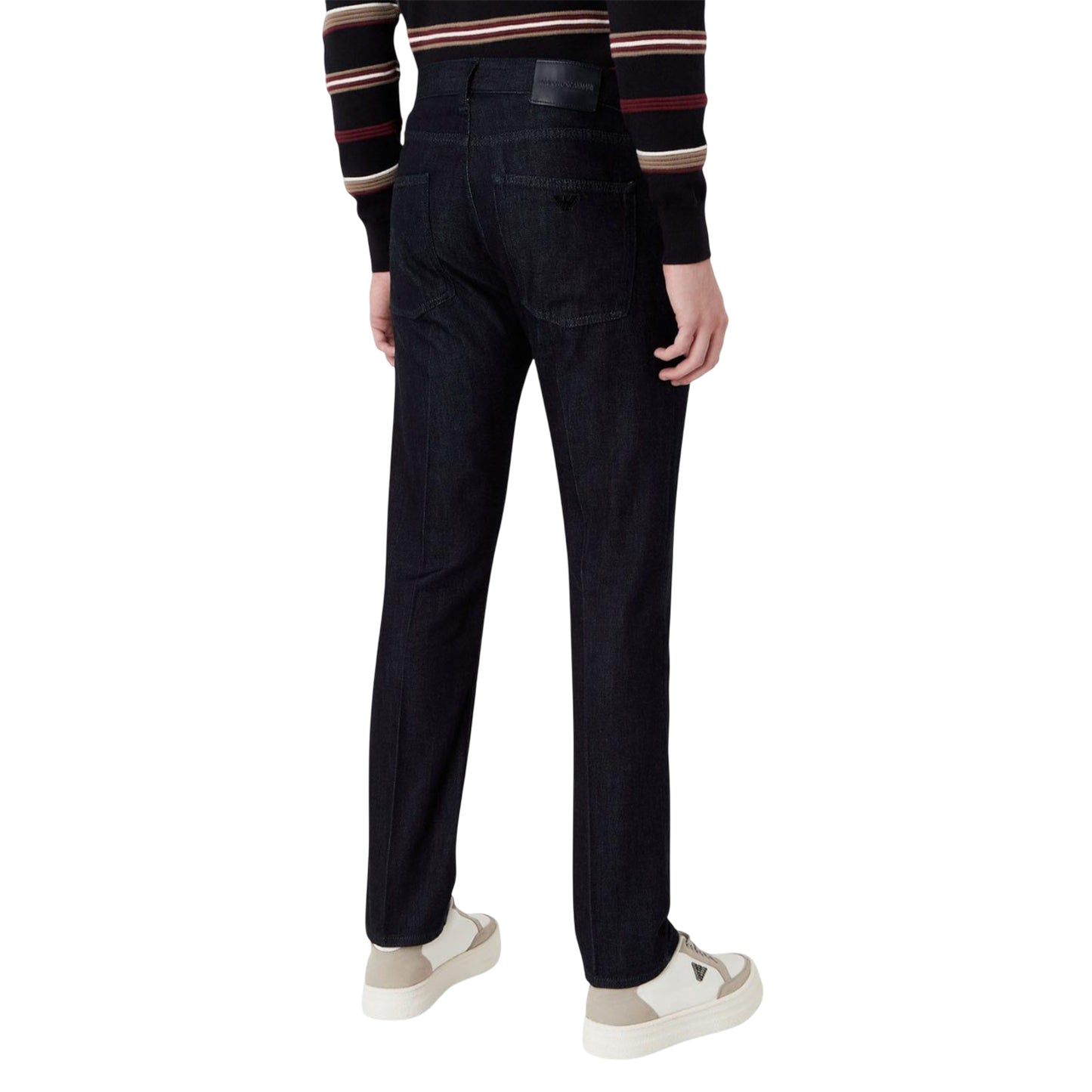 Blue - Back - Emporio Armani Mens J45 Slim Jeans