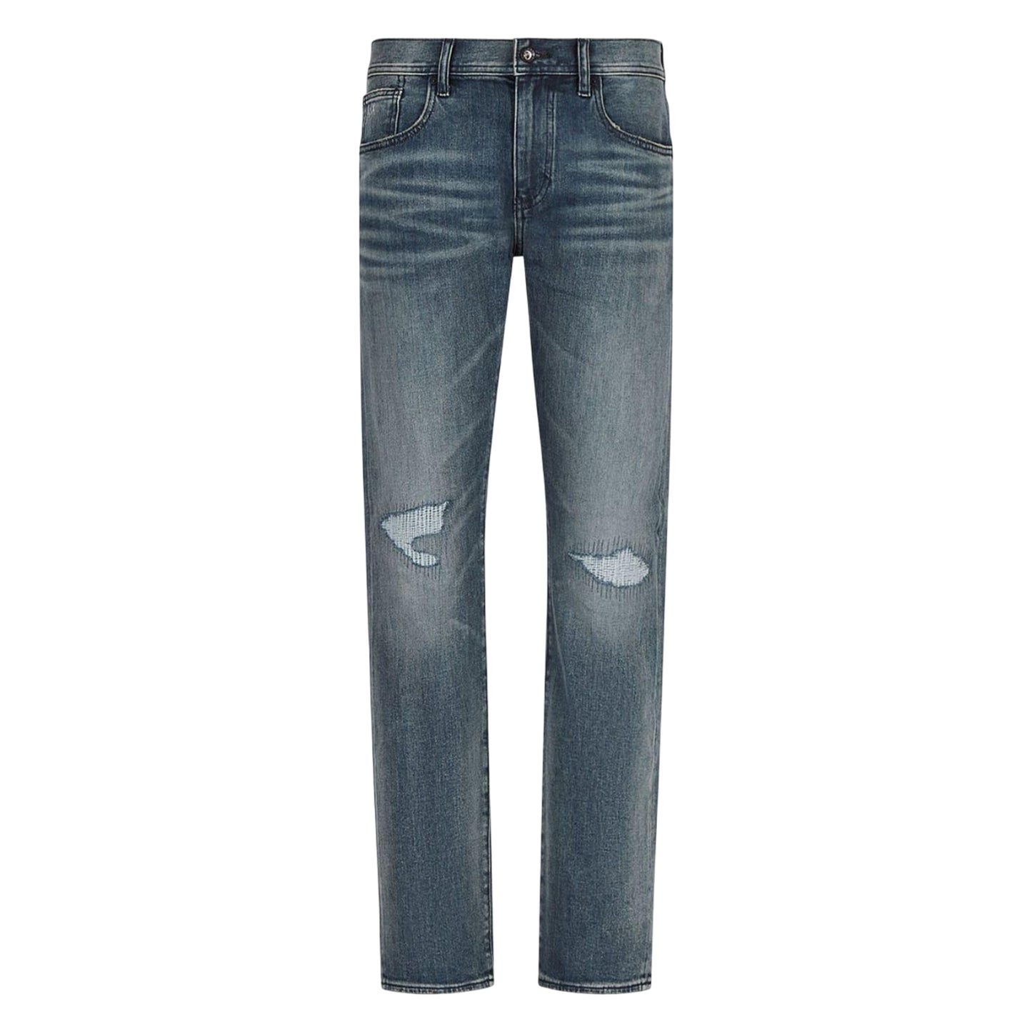 Indigo - Front - Armani Exchange Mens J13 Slim Jeans