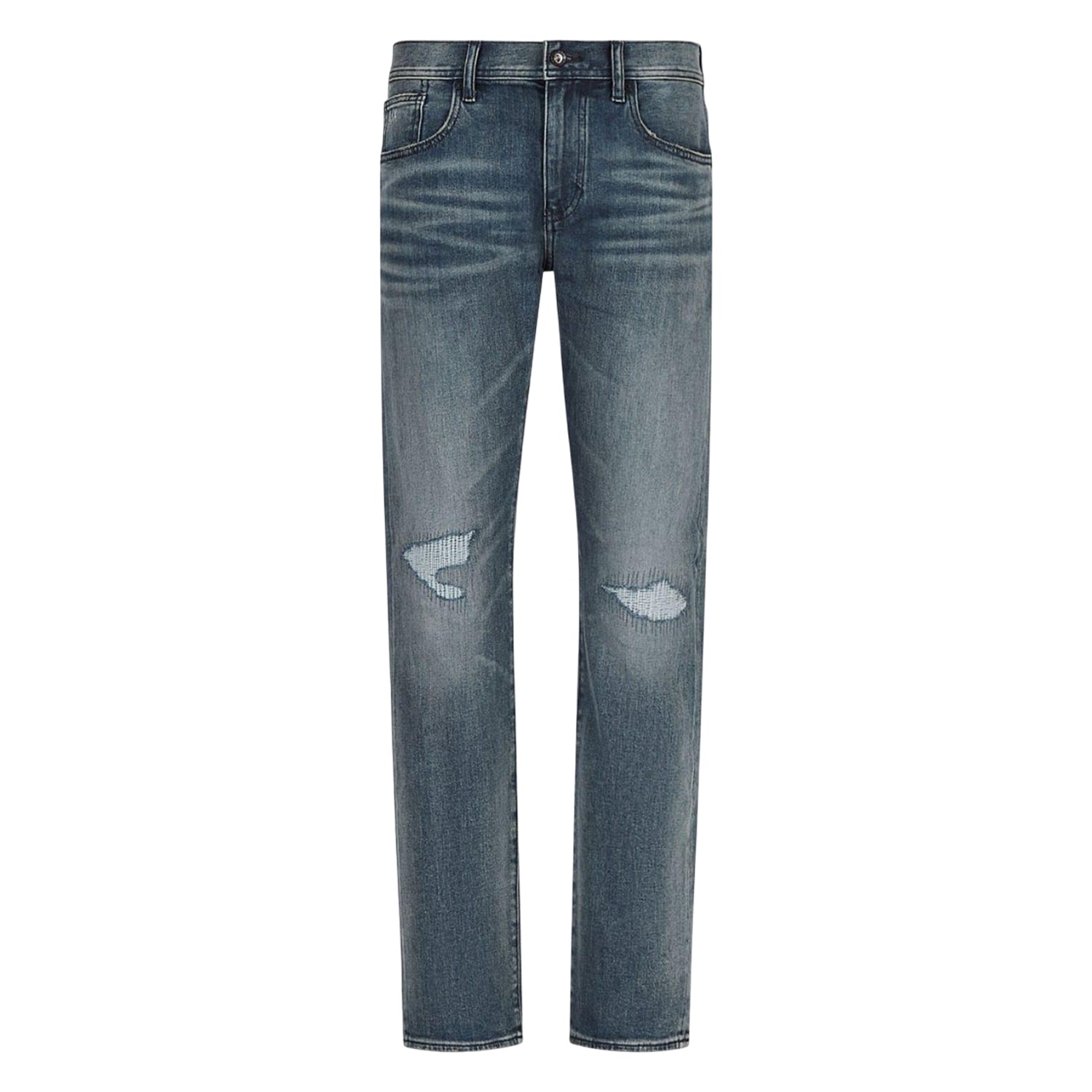 Indigo - Front - Armani Exchange Mens J13 Slim Jeans