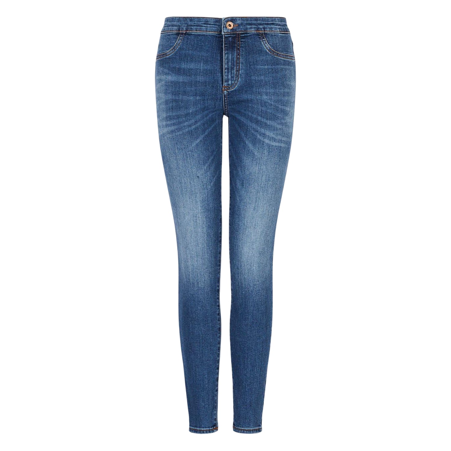 Indigo - Front - Armani Exchange Womens-Ladies J12 Lift Up Jeans