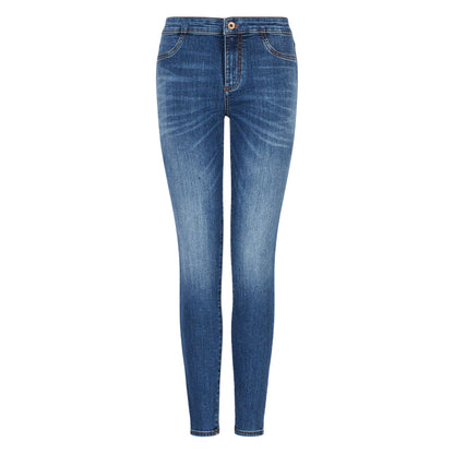 Indigo - Front - Armani Exchange Womens-Ladies J12 Lift Up Jeans