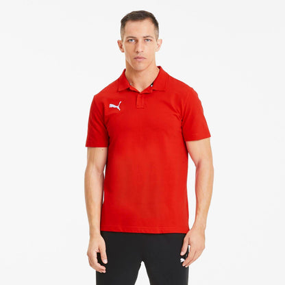 Red - Side - Puma Mens TeamGoal 23 Casuals Polo Shirt