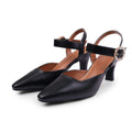 Black - Back - Where´s That From Womens-Ladies New Formal Mid Heel Sandals