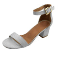 Light Grey - Front - Where´s That From Womens-Ladies Emani Strappy Mid High Block Sandals